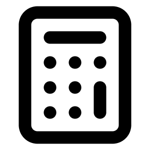 Calculator Icon from Lucide Line Set
