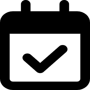 Calendar Check Icon from Font Awesome Regular Set