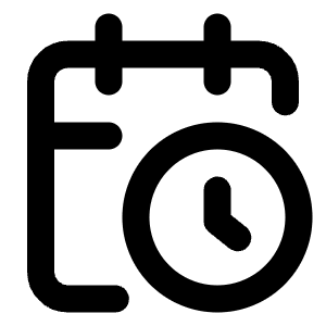 Calendar Clock Icon from Lucide Line Set