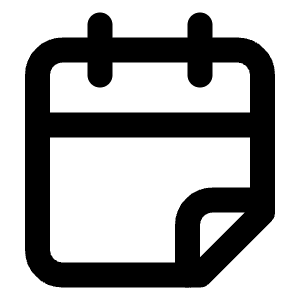 Calendar Fold Icon from Lucide Line Set