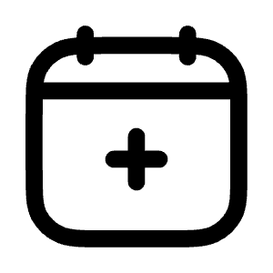 Calendar Plus Icon from Mynaui Line Set