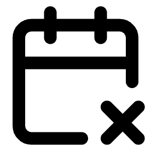 Calendar X 2 Icon from Lucide Line Set