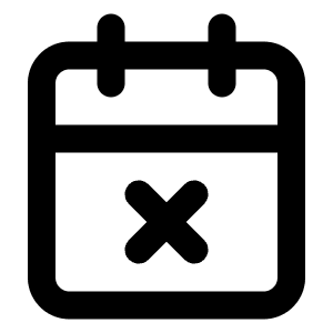 Calendar X Icon from Lucide Line Set