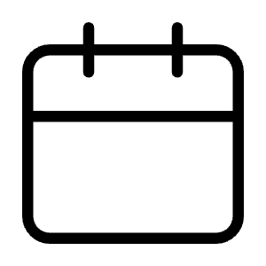 Calender Icon from Unicons Thinline Set