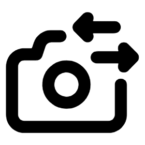Camera Change Icon from Unicons Line Set