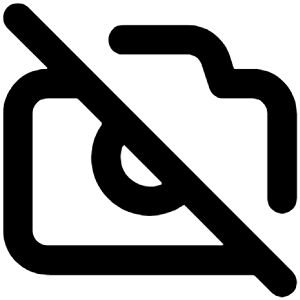 Camera Slash Icon from Unicons Line Set