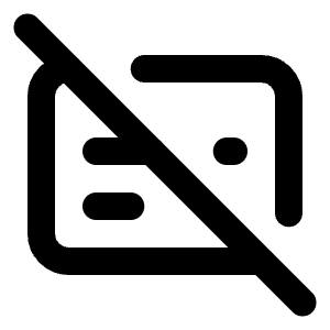 Captions Off Icon from Lucide Line Set
