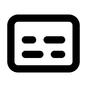 Captions Icon from Lucide Line Set