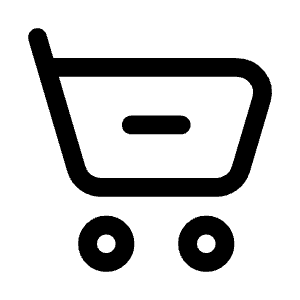 Cart Minus Icon from Mynaui Line Set