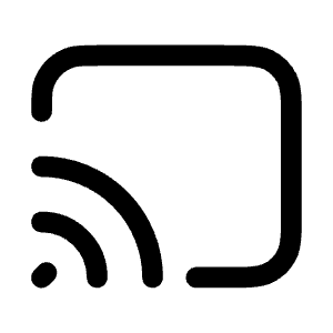Cast Screen Icon from Mynaui Line Set
