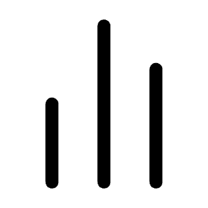 Chart Bar One Icon from Mynaui Line Set