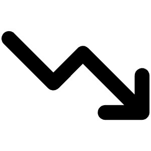 Chart Down Icon from Unicons Line Set