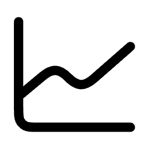 Chart Graph Icon from Mynaui Line Set