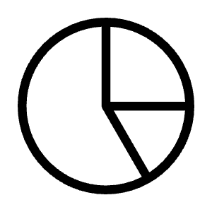 Chart Pie Icon from Unicons Thinline Set