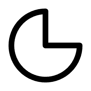 Chart Pie Icon from Mynaui Line Set