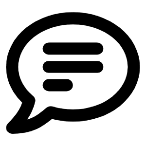 Chat 2 Text Line Icon from Majesticons Line Set