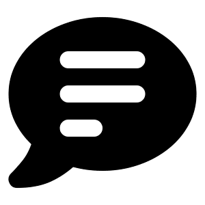 Chat 2 Text Icon from Majesticons Solid Set
