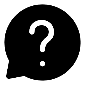 Chat Bubble Question Icon from Iconoir Solid Set