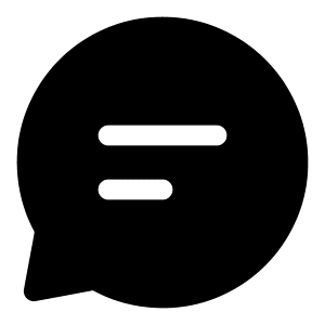 Chat Lines Icon from Iconoir Solid Set