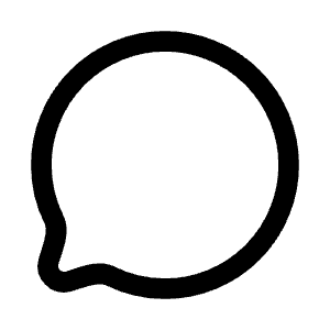 Chat Icon from Mynaui Line Set
