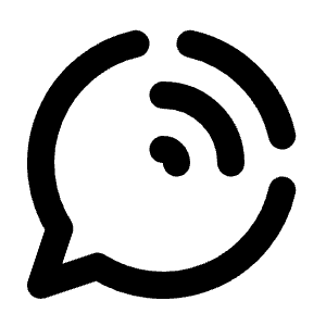 Chat Signal Line Icon from Majesticons Line Set