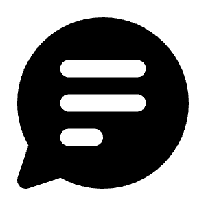 Chat Text Icon from Majesticons Solid Set