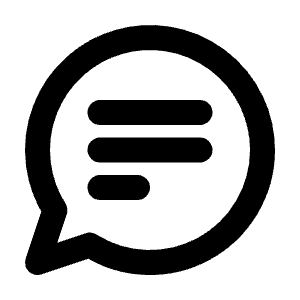 Chat Text Line Icon from Majesticons Line Set