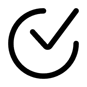 Check Circle One Icon from Mynaui Line Set