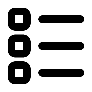 Checkbox List Line Icon from Majesticons Line Set