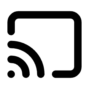 Chromecast Line Icon from Majesticons Line Set