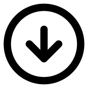 Circle Arrow Down Icon from Lucide Line Set