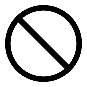 Circle Backslash Icon from Radix Set