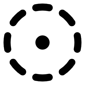 Circle Dot Dashed Icon from Lucide Line Set