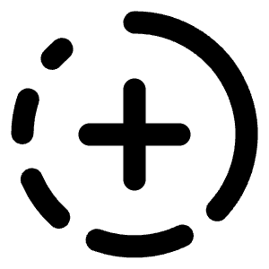 Circle Fading Plus Icon from Lucide Line Set