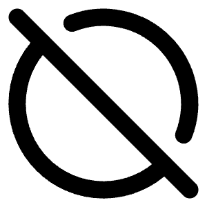 Circle Off Icon from Lucide Line Set