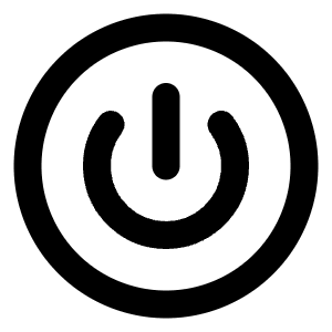 Circle Power Icon from Lucide Line Set
