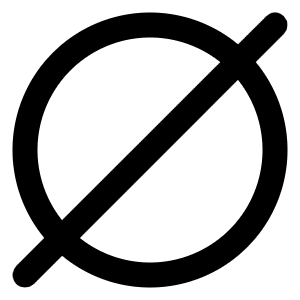 Circle Slash 2 Icon from Lucide Line Set