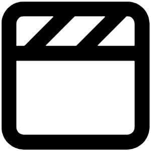 Clapper Board Icon from Unicons Line Set