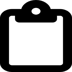 Clipboard Icon from Font Awesome Regular Set