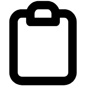 Clipboard Icon from Unicons Line Set