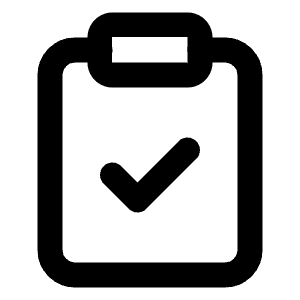 Clipboard Check Icon from Lucide Line Set