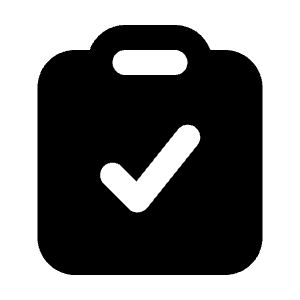 Clipboard Check Icon from Majesticons Solid Set