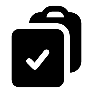 Clipboard Document Check Icon from Heroicons Solid Set