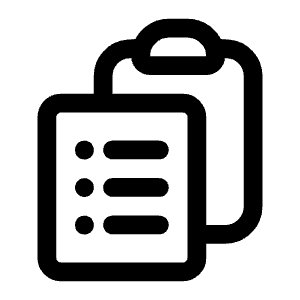 Clipboard Document List Icon from Heroicons Outline Set