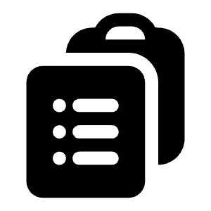 Clipboard Document List Icon from Heroicons Solid Set