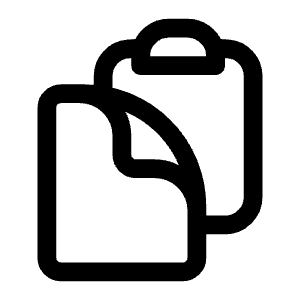 Clipboard Document Icon from Heroicons Outline Set