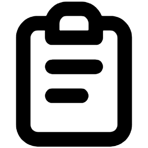 Clipboard Notes Icon from Unicons Line Set