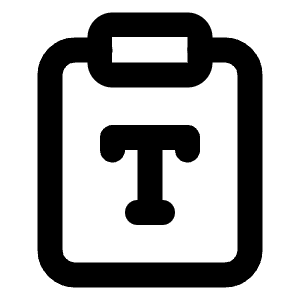 Clipboard Type Icon from Lucide Line Set