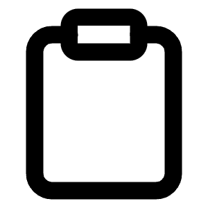 Clipboard Icon from Lucide Line Set