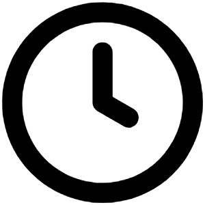 Clock Icon from Unicons Line Set